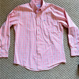 Southern Tide Shirt Men’s Medium Multi Plaid Button Up Long Sleeve Outdoor